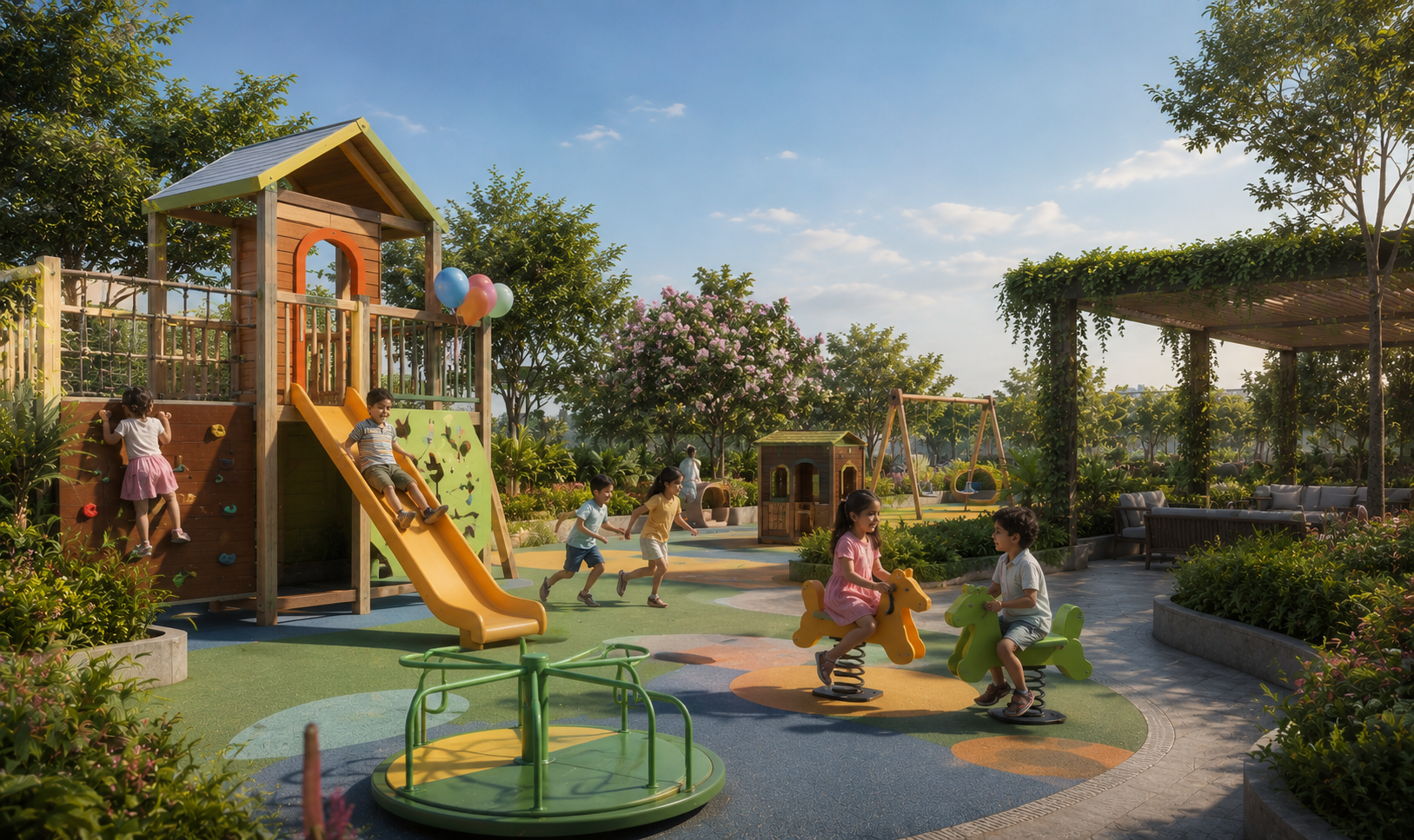 Kids play zone at Velmora City Patiala