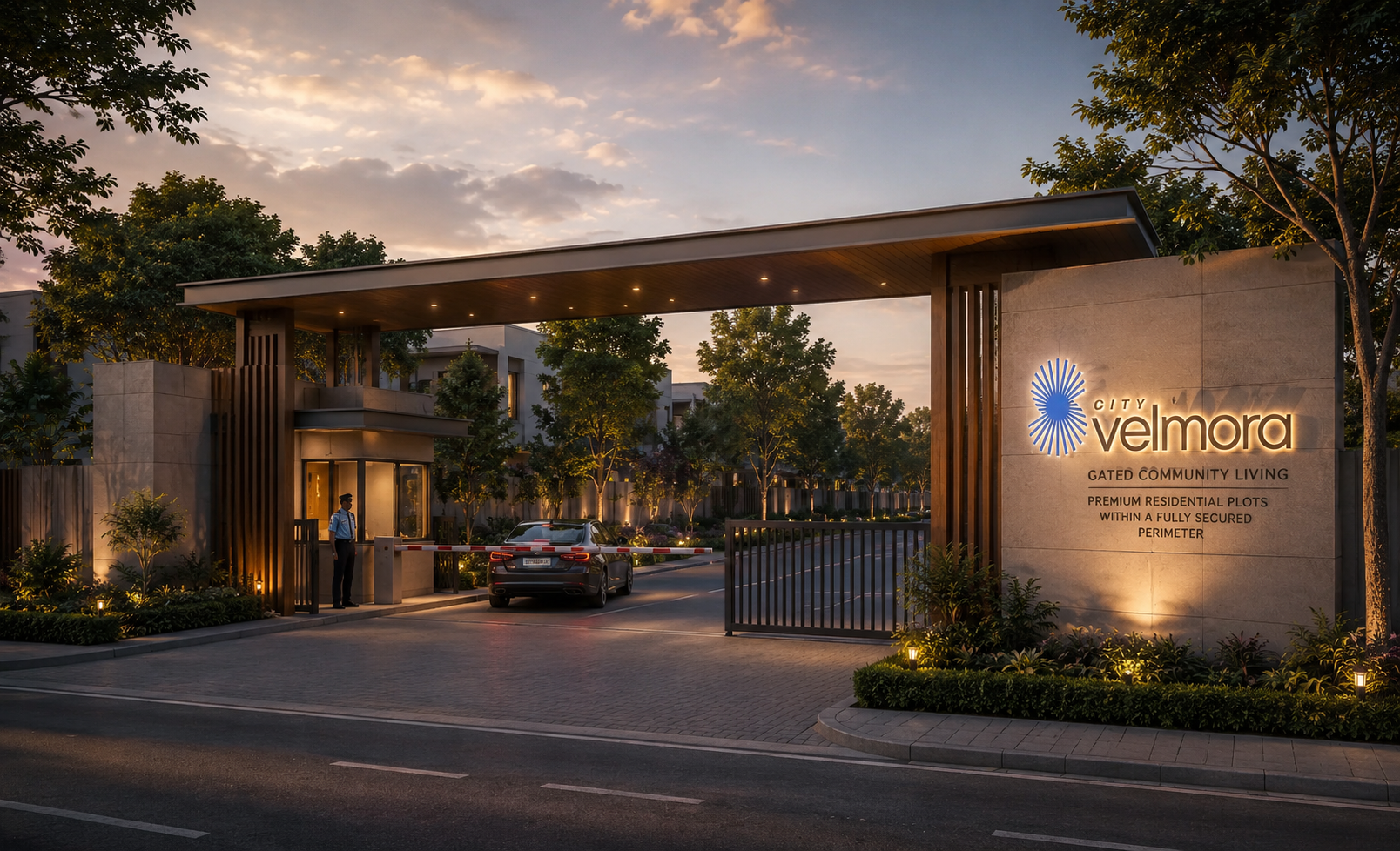 Premium residential plots in a secure gated community at Velmora City Patiala
